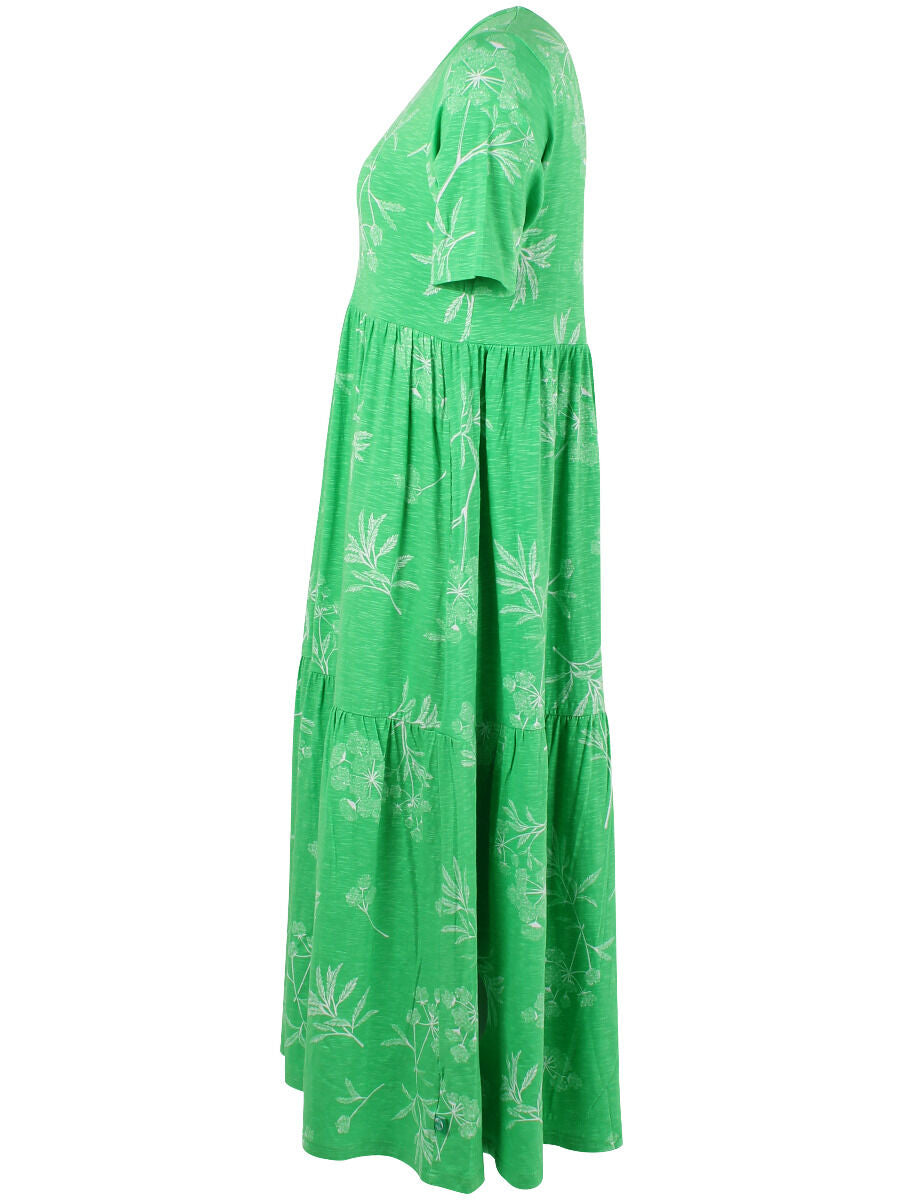 ORGANIC - Danemarkise Slub Jersey Dress Spring Green HEMLOCK