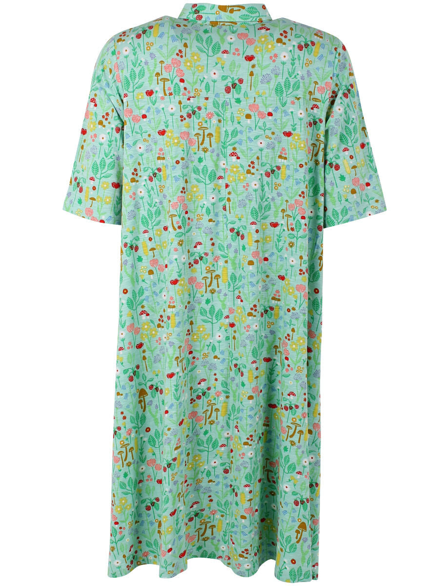 ORGANIC - Dananemone Viscose Slub Dress Foam BOTANICAL