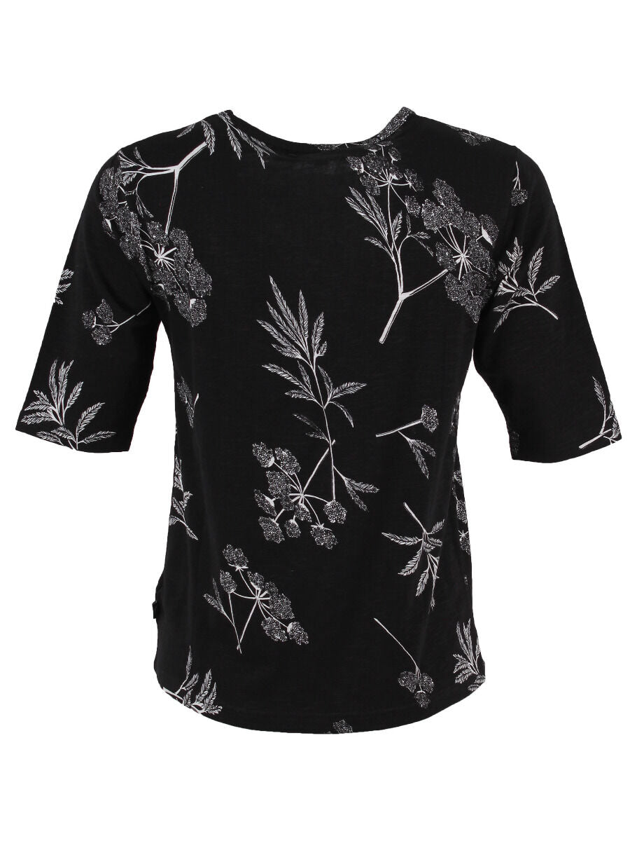 ORGANIC - Danemanna Viscose Slub Tee Black HEMLOCK