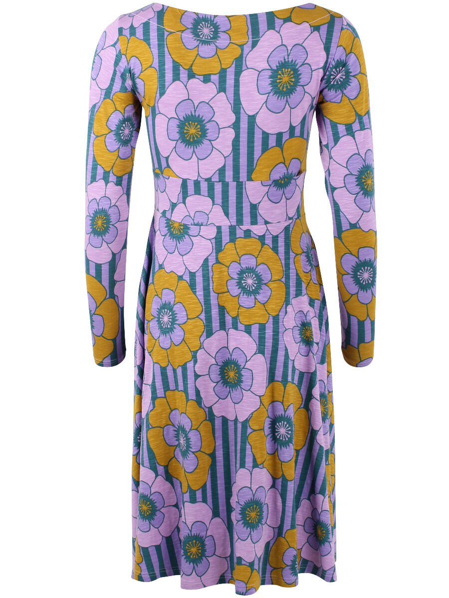 ORGANIC - Danesigrid Viscose Slub Dress Viola POWER FLOWER