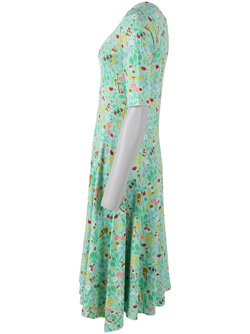 ORGANIC - Danecharlotte Viscose Dress Foam BOTANICAL