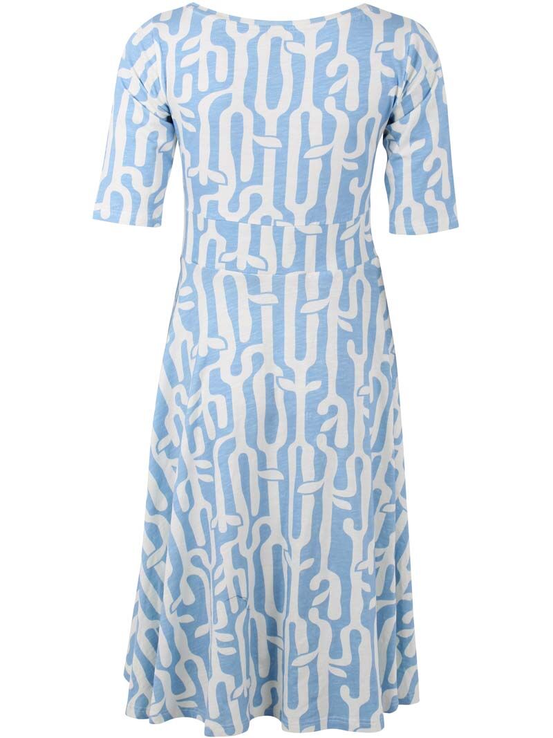 ORGANIC - Danecharlotte Modal Slub Dress Light Blue/Chalk BRANCHER