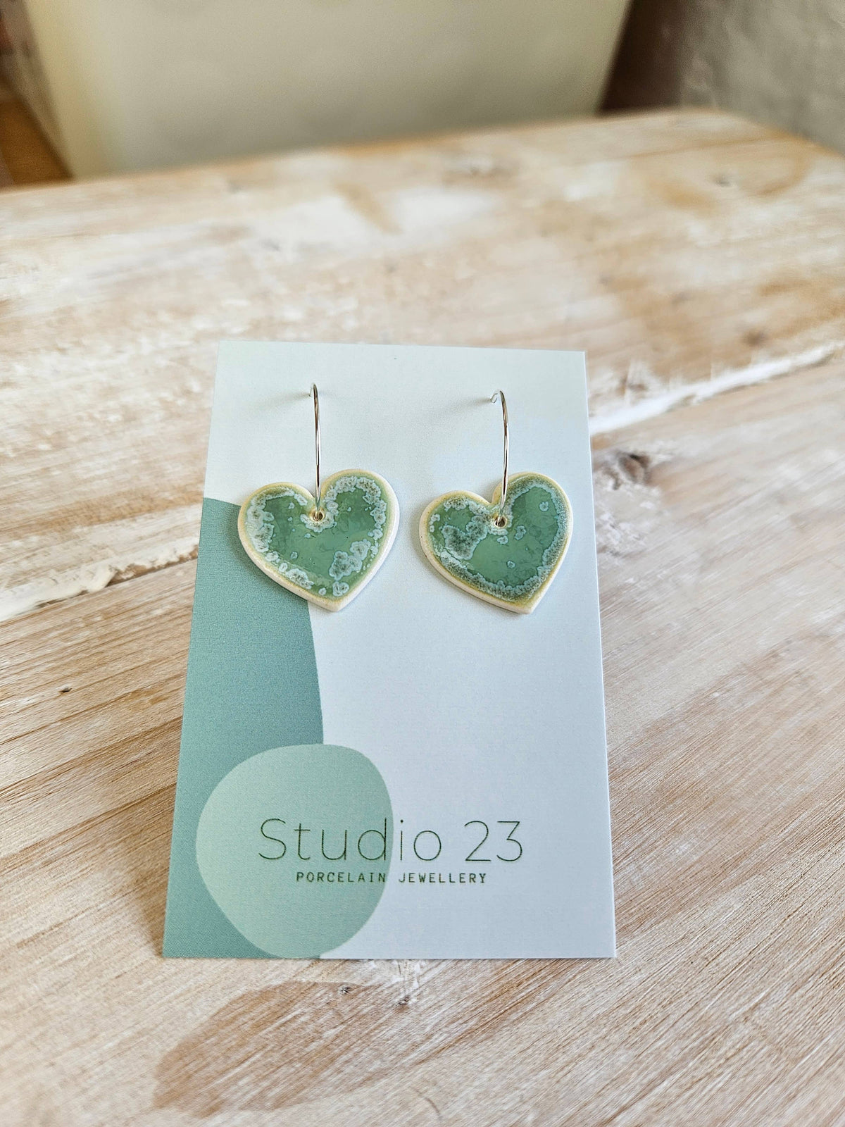 Studio 23 Heart Drop Earring Pair Lemon