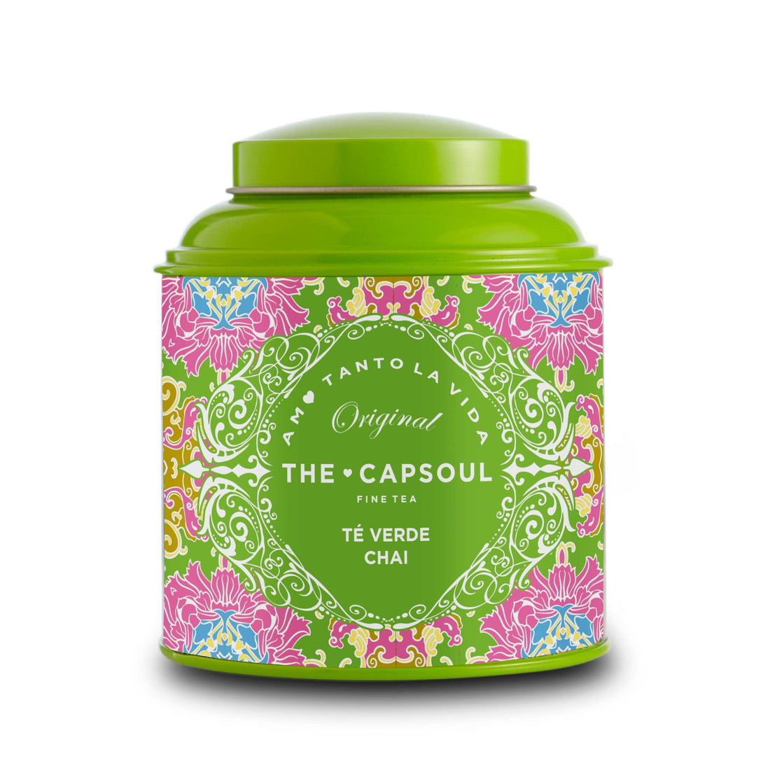 The Capsoul Grüner Chai-Tee - Grüner Tee mit losen Blättern in der Dose 100 g - The Capsoul