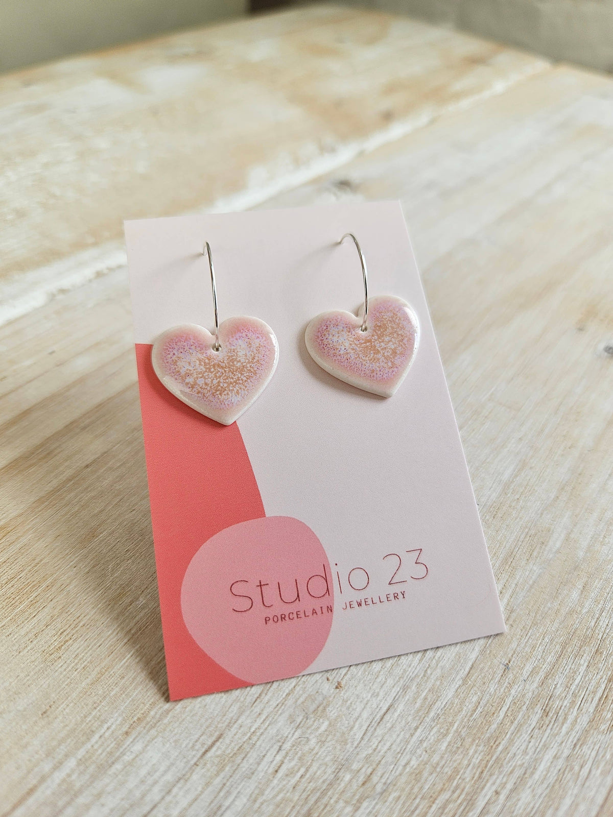 Studio 23 Heart Drop Earring Pair Lemon
