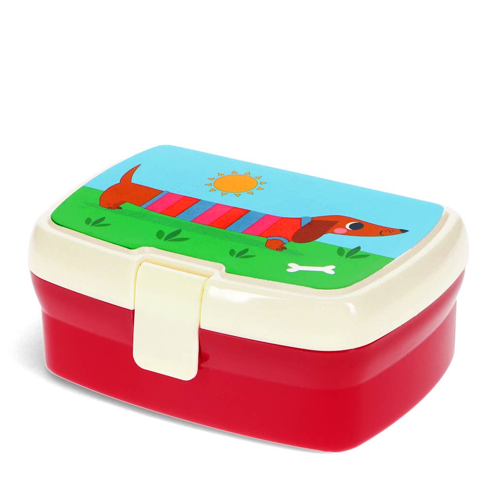Rex Lunch box with tray Sunny Sausage Dog