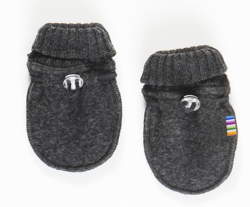JOHA Baby Mittens Uld Fleece Koks Melange