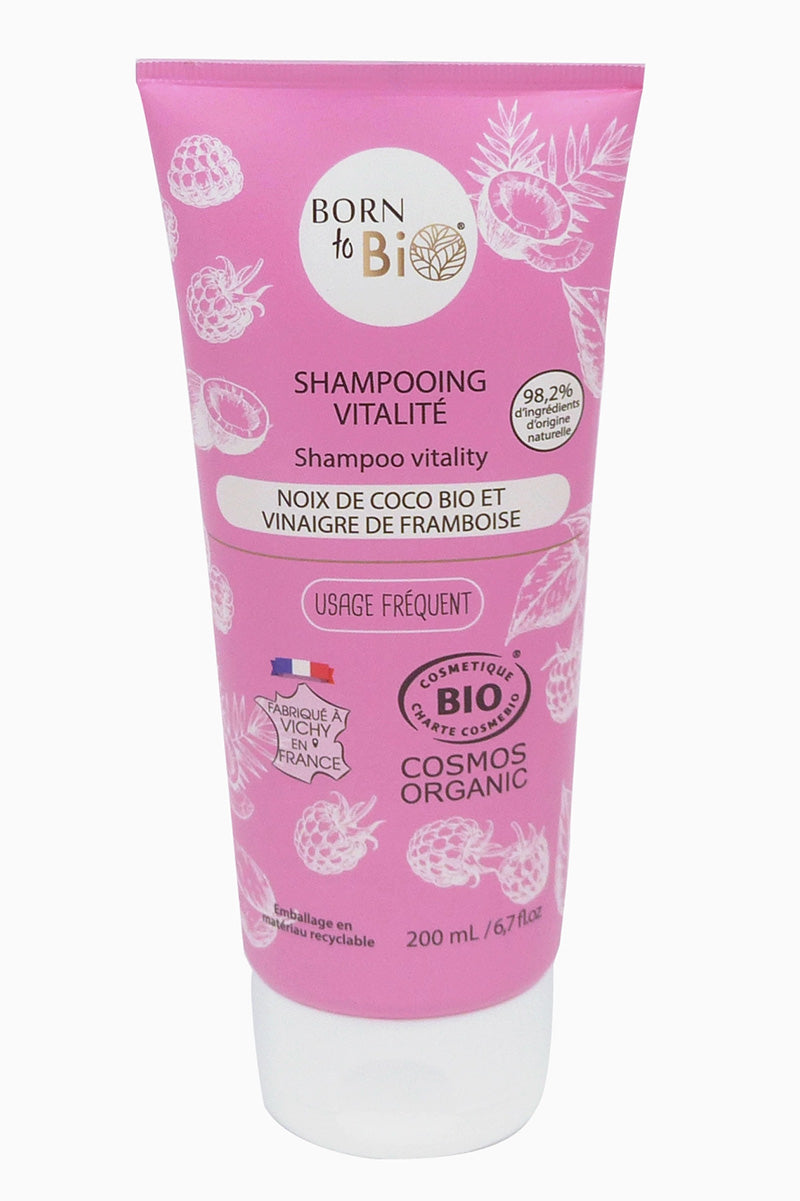 Shampoo Kokosnuss- und Himbeeressig – Aus kontrolliert biologischem Anbau