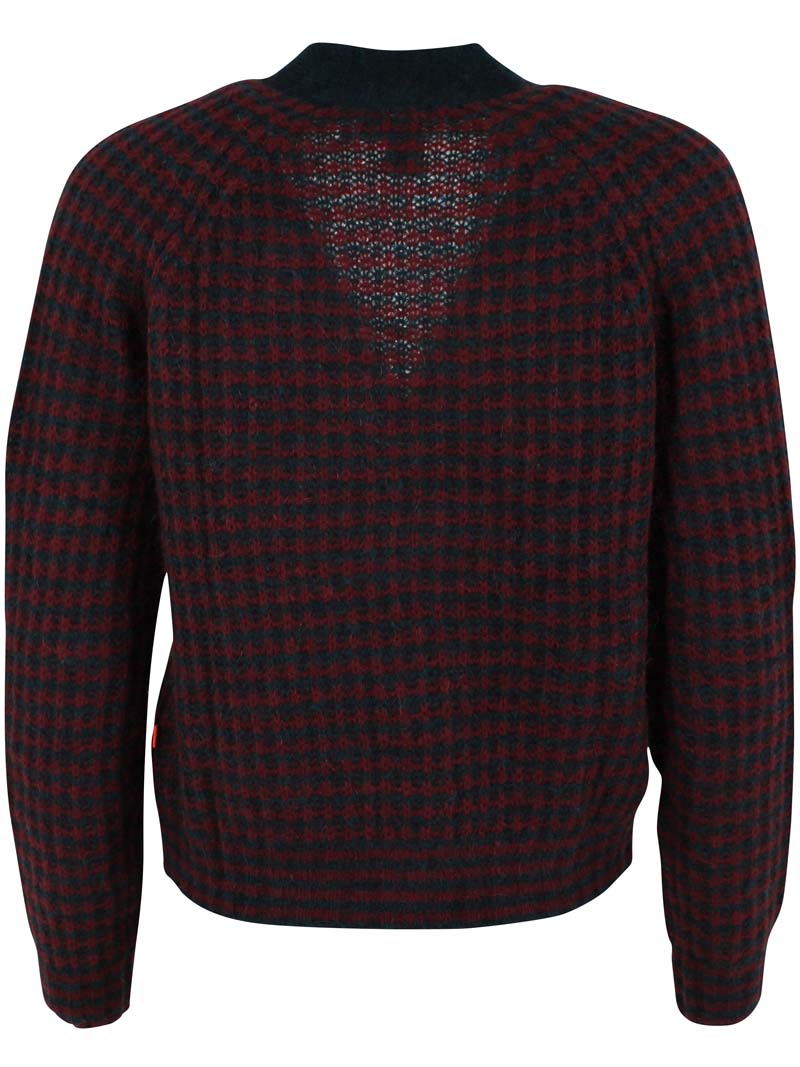 Danadorable Cardigan Dk Slate/Dk Merlot