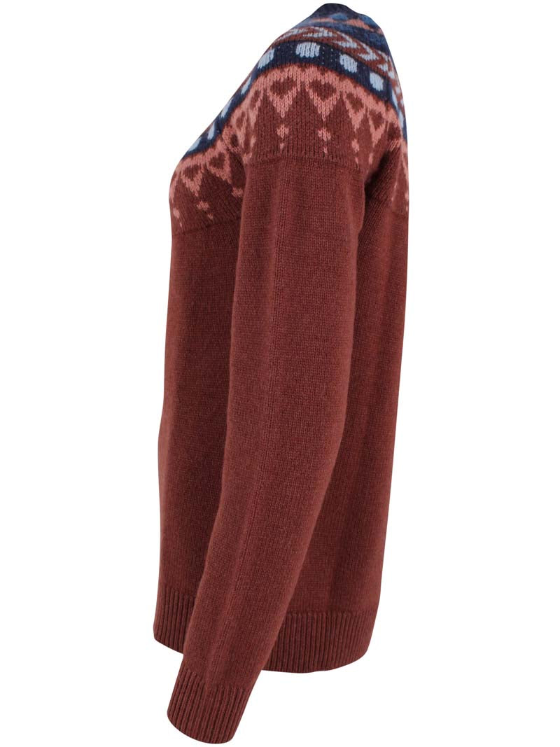 Dananne Wool Sweater Dk Merlot