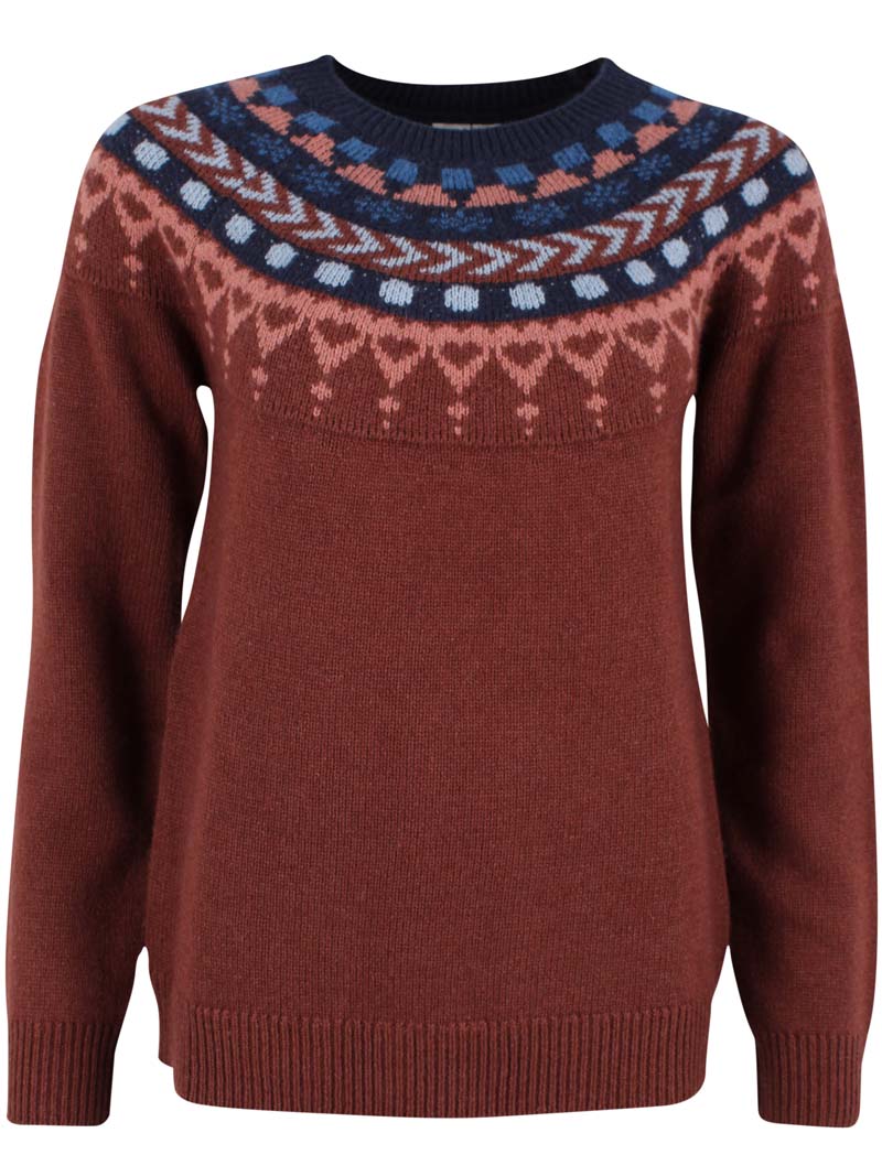 Dananne Wool Sweater Dk Merlot