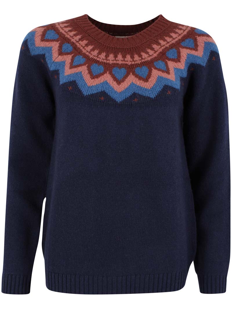 Dananne Wool Sweater Dk Navy