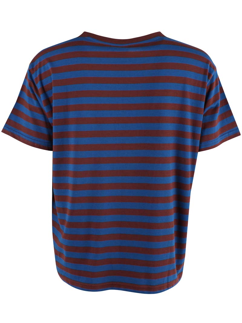 Danebasic Boxy Tee Ocean Blue/Dk Merlot