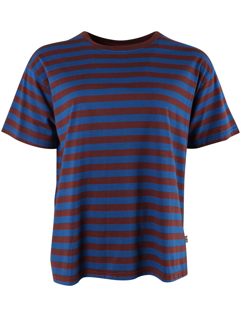 Danebasic Boxy Tee Ocean Blue/Dk Merlot