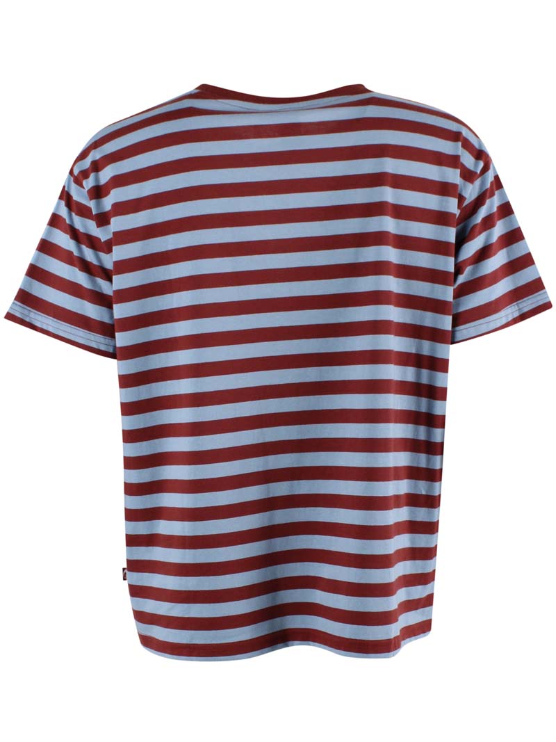 Danebasic Boxy Tee Lt Blue Grey/Dk Brick