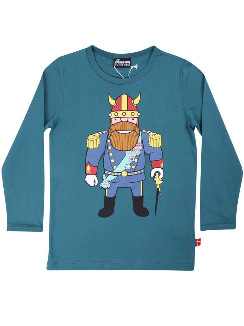 Bluse til børn med viking konge