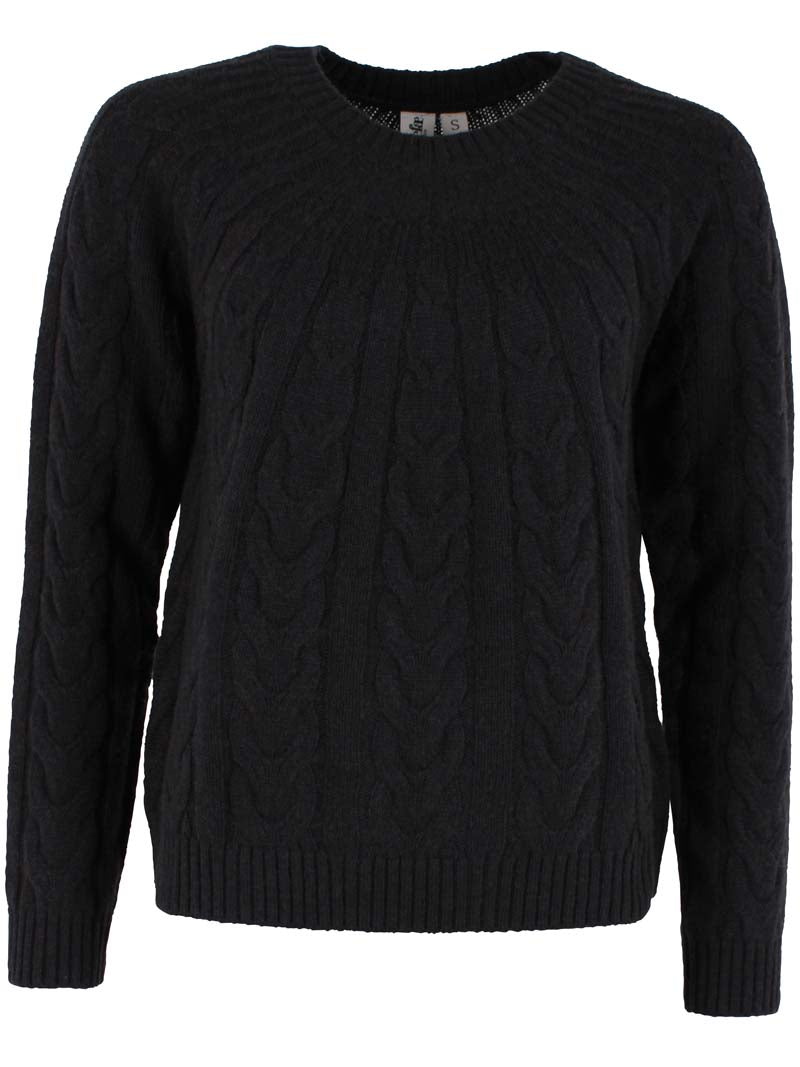 Danecable Knit Wool Sweater Black