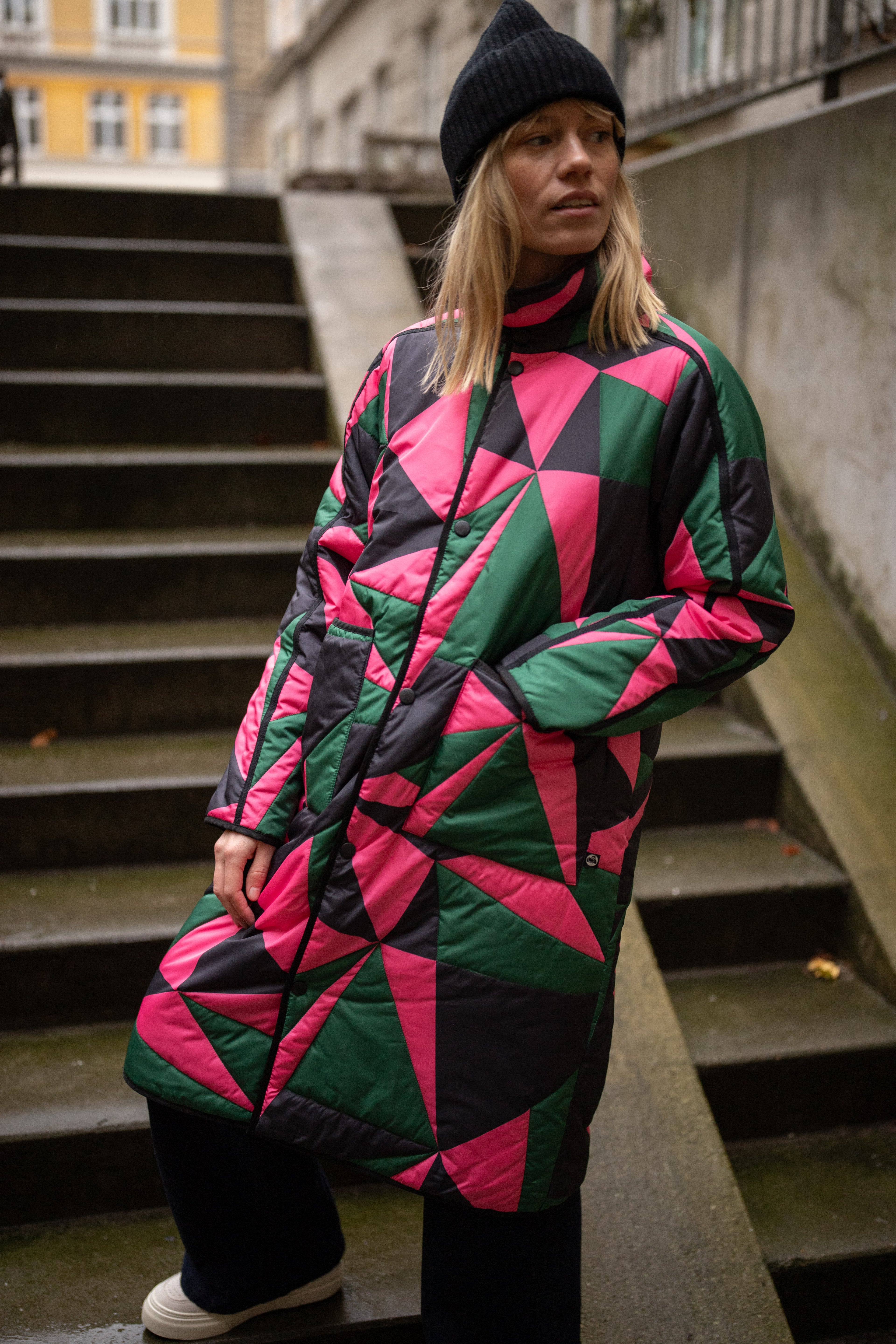 Danecherry Thermo Jacket Dark Pine/Black/Bright Pink