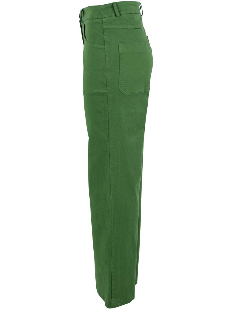 Danedaisy Stretch Canvas Pants Moss Green
