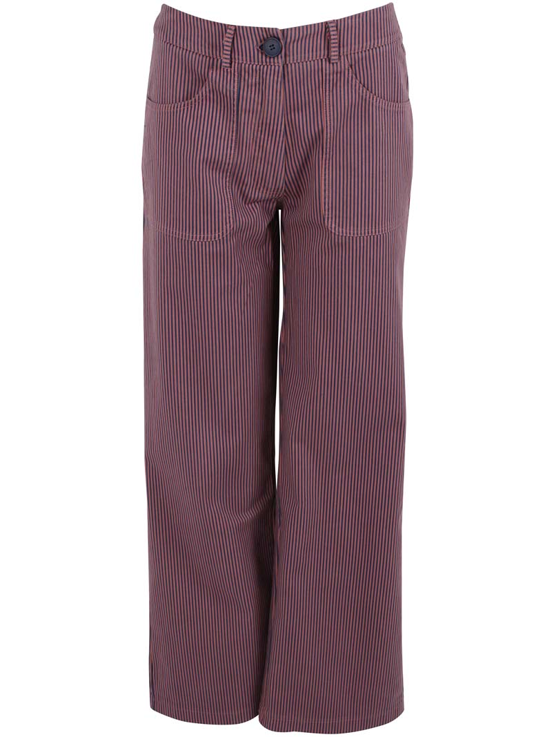 Danedaisy Stretch Canvas Pants Rose/Dk Navy