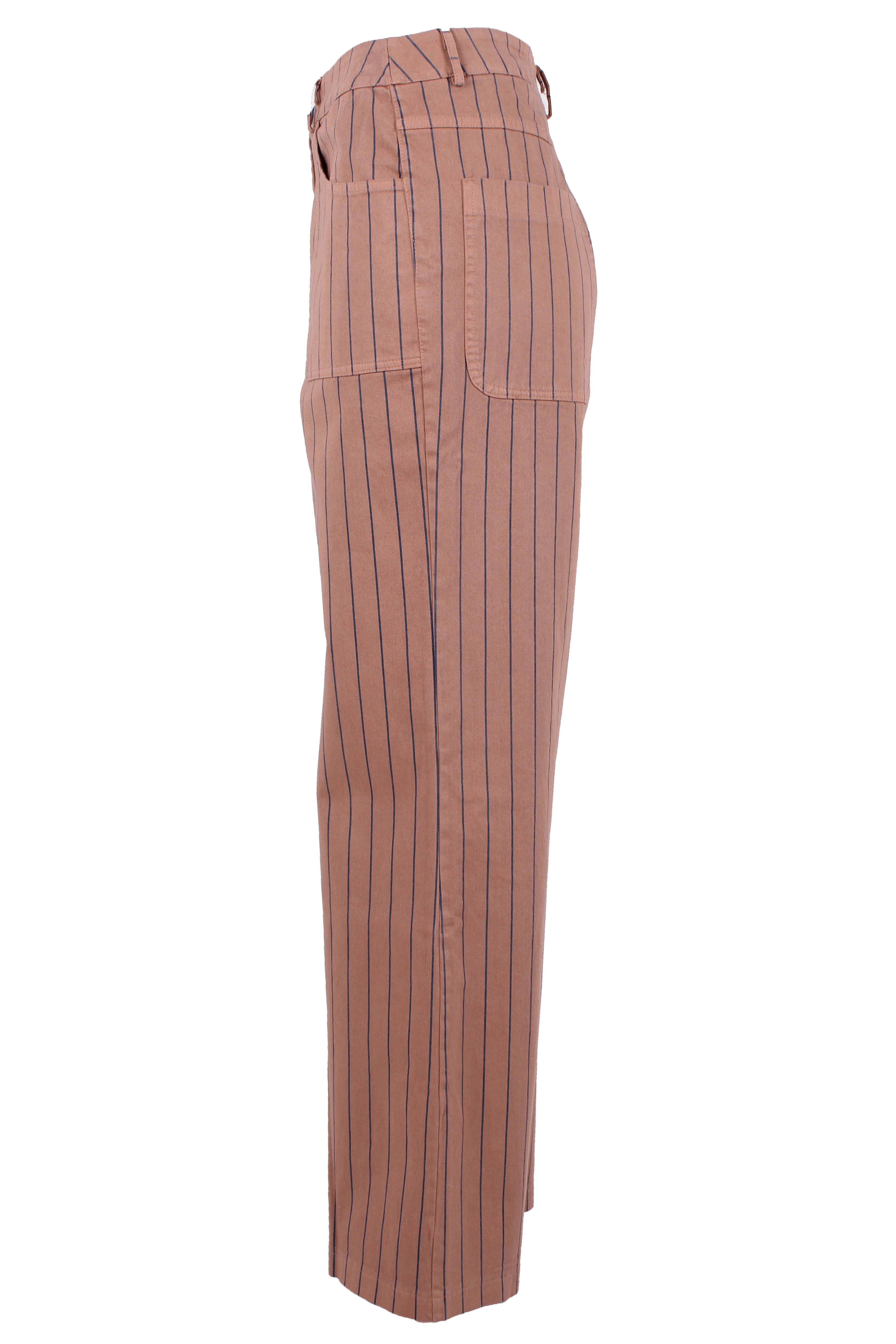 Danedaisy Stretch Canvas Pants Rose Beige/Dk Navy