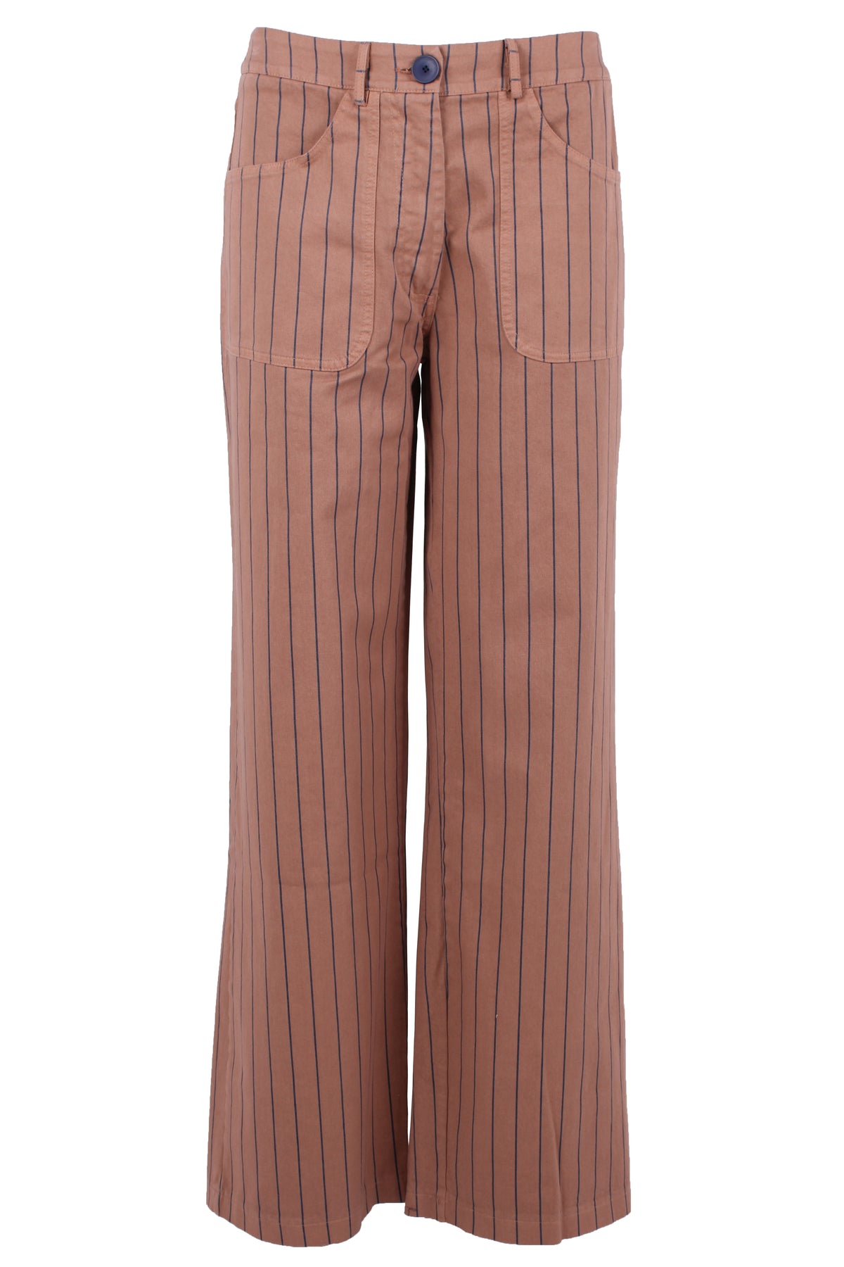 Danedaisy Stretch Canvas Pants Rose Beige/Dk Navy