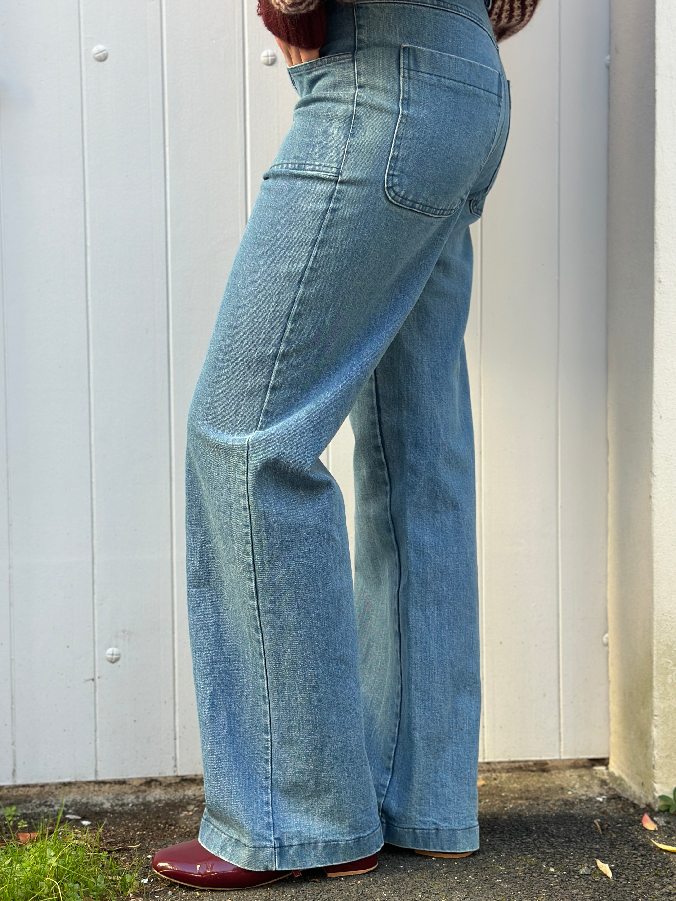 Danedaisy Denim Stretch Pants Used Wash