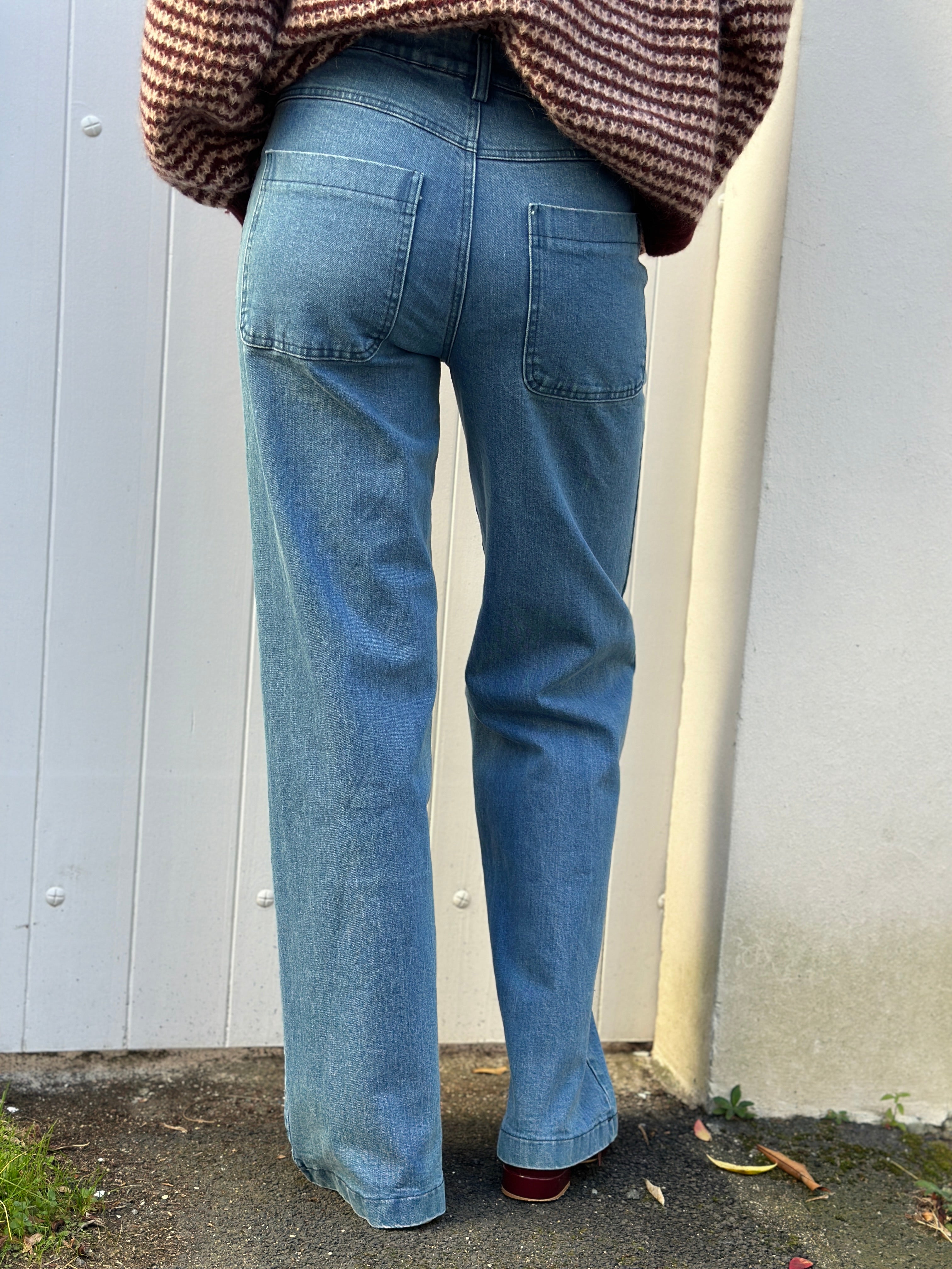 Danedaisy Denim Stretch Pants Used Wash