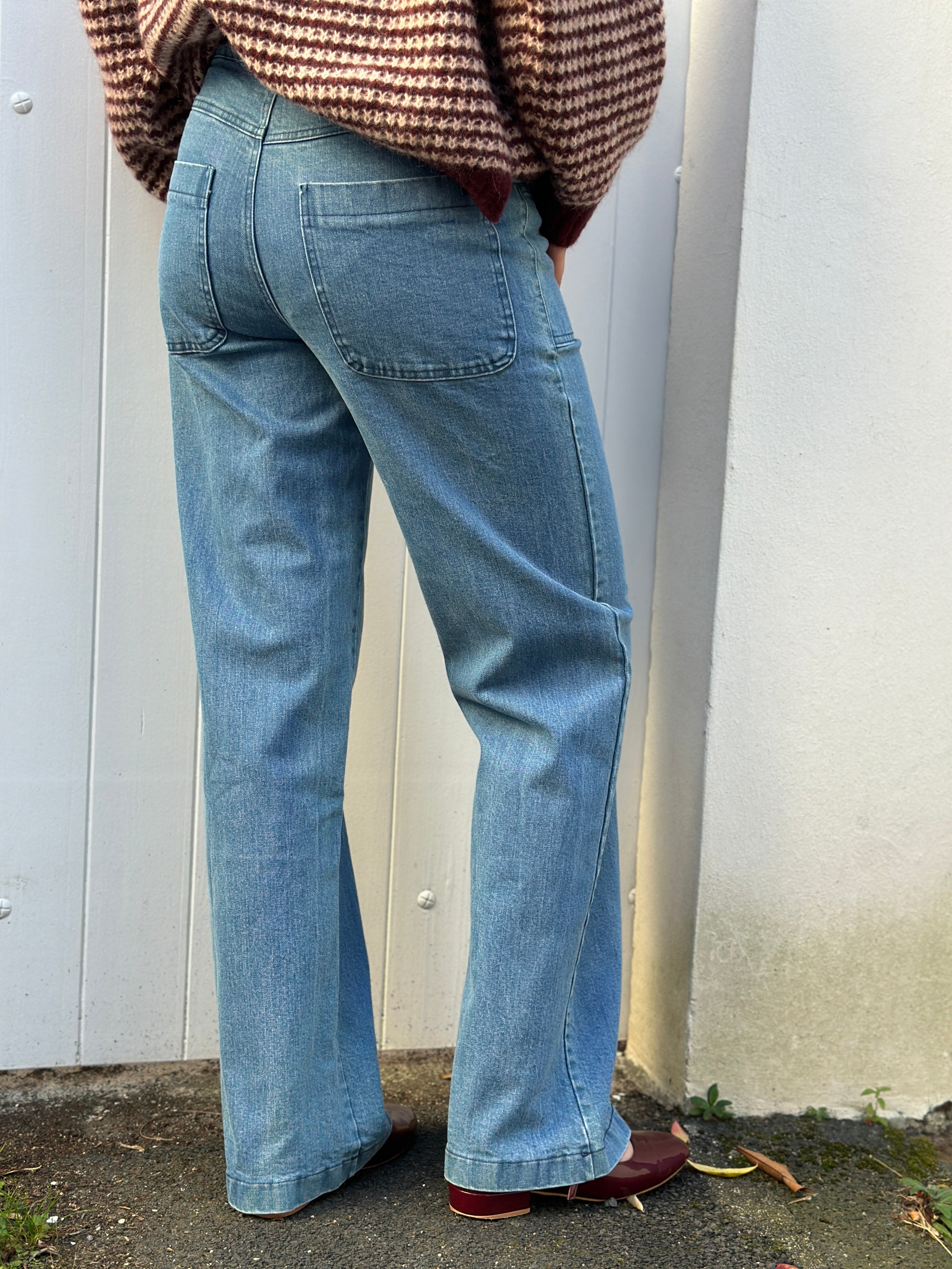 Danedaisy Denim Stretch Pants Used Wash