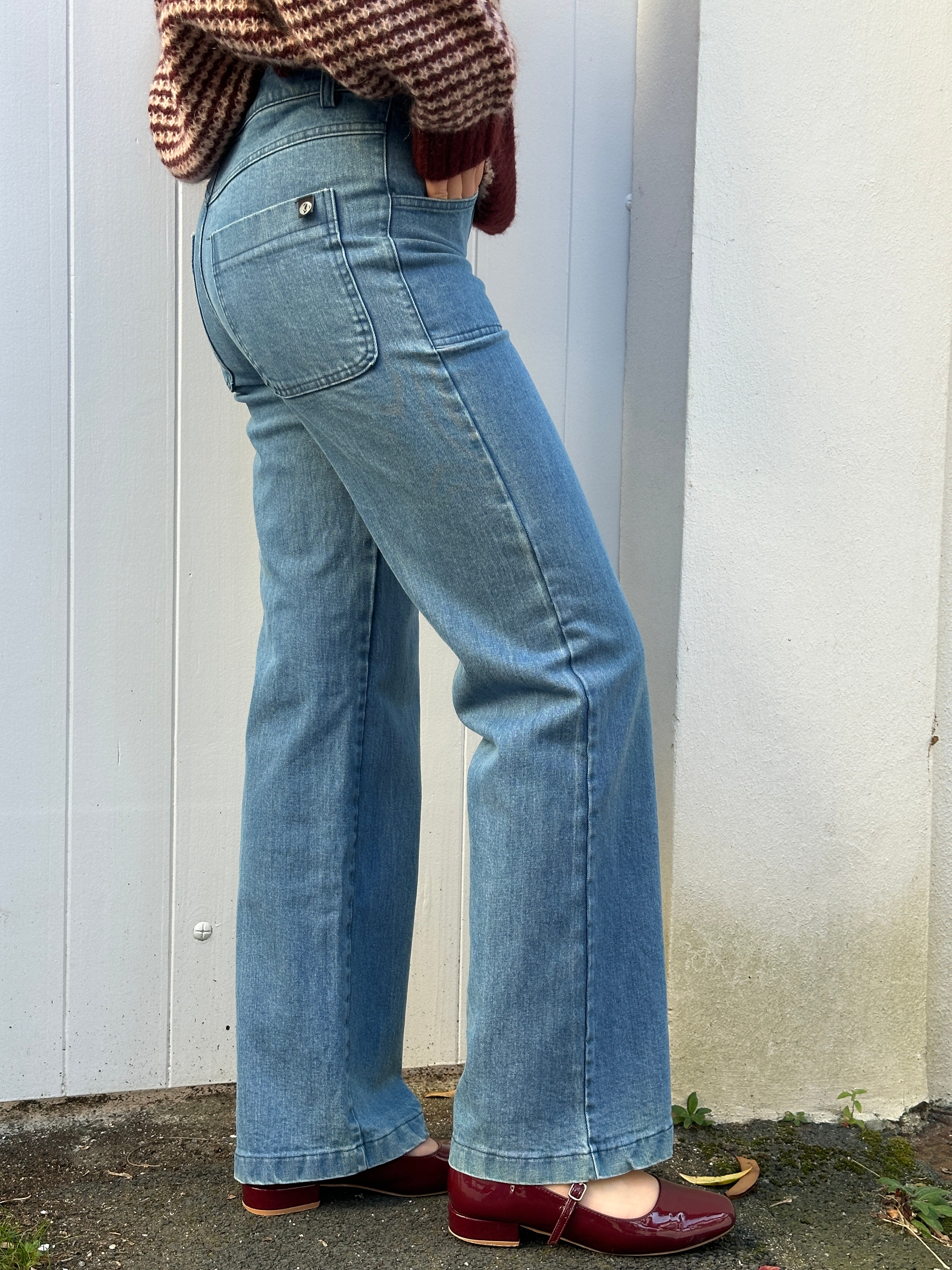Danedaisy Denim Stretch Pants Used Wash