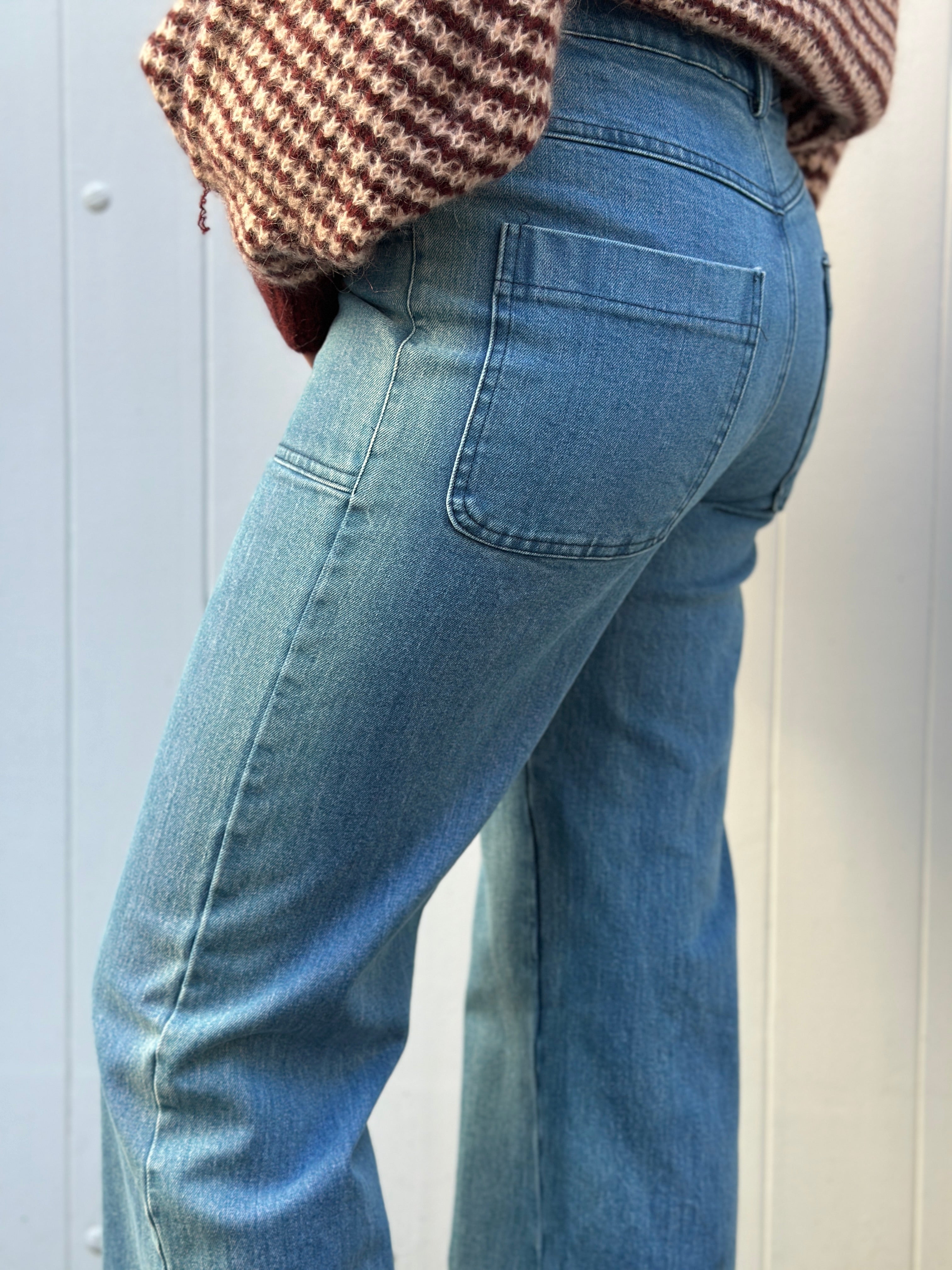 Danedaisy Denim Stretch Pants Used Wash