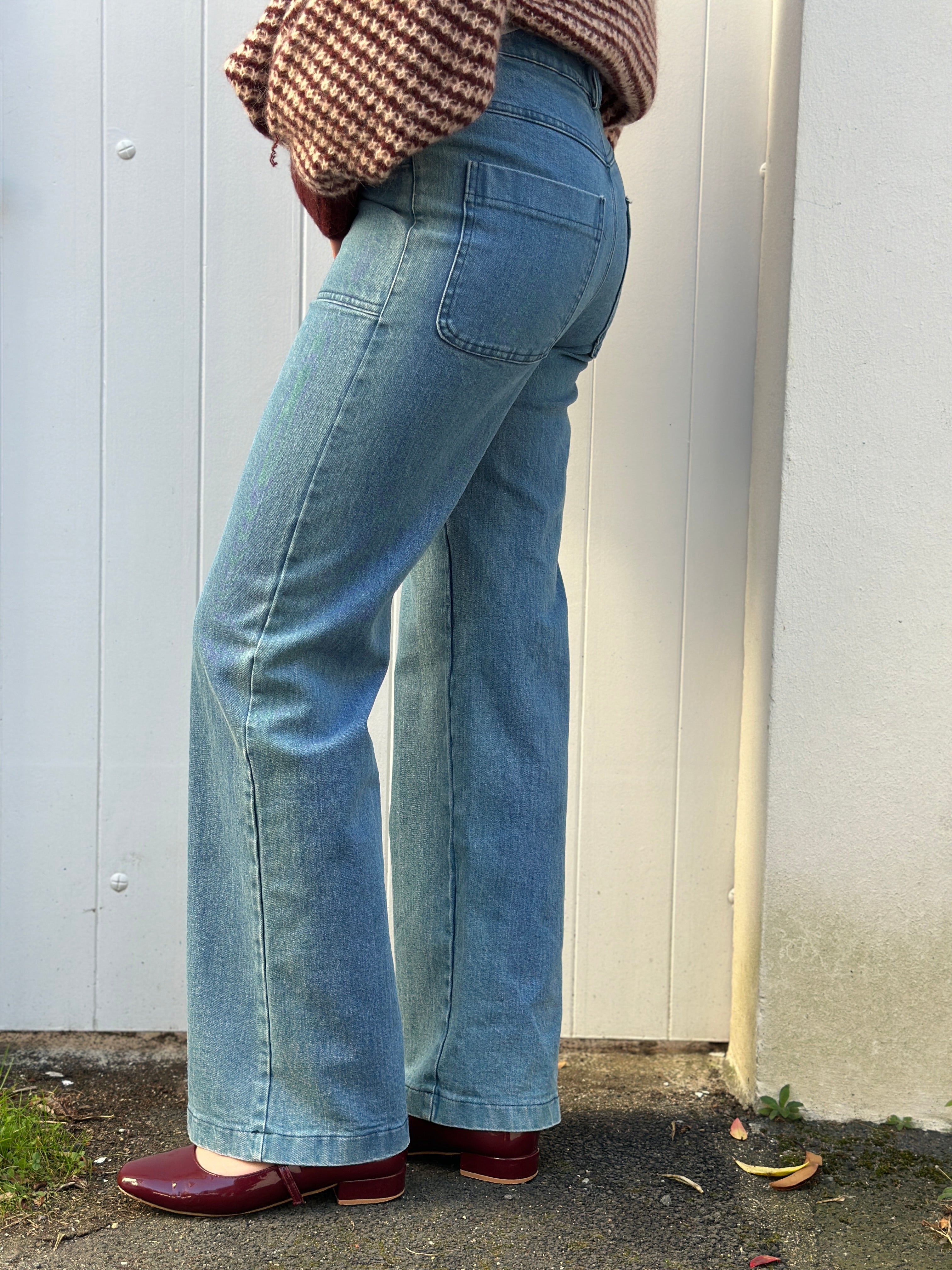 Danedaisy Denim Stretch Pants Used Wash