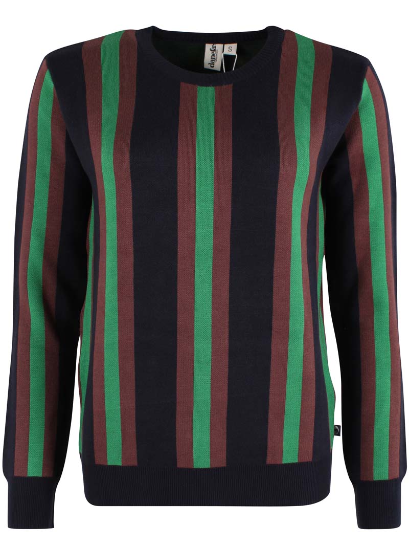 Sweater med striber til dame-1