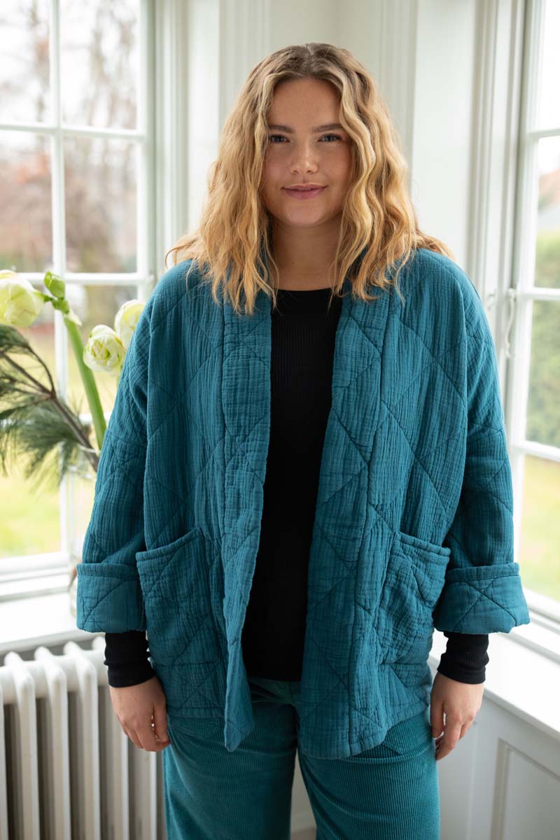 Danekatrin Quilt Jacket Dk Slate