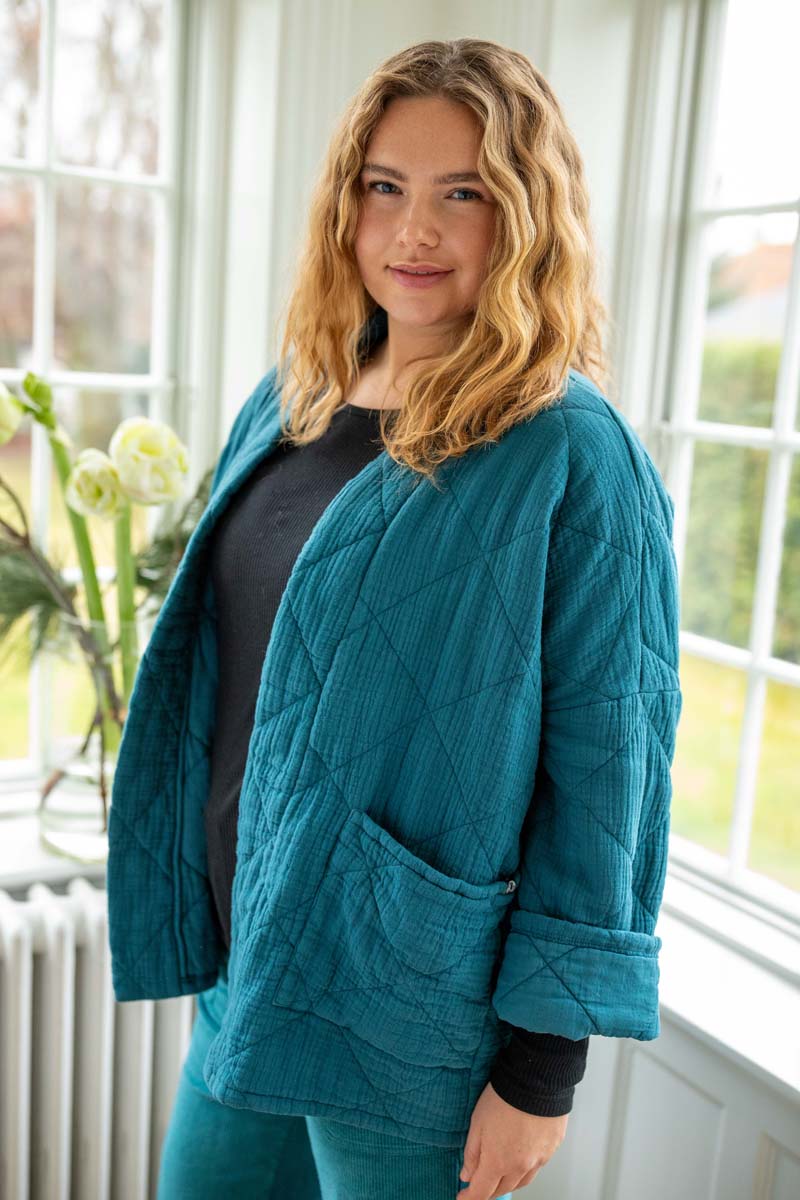 Danekatrin Quilt Jacket Dk Slate