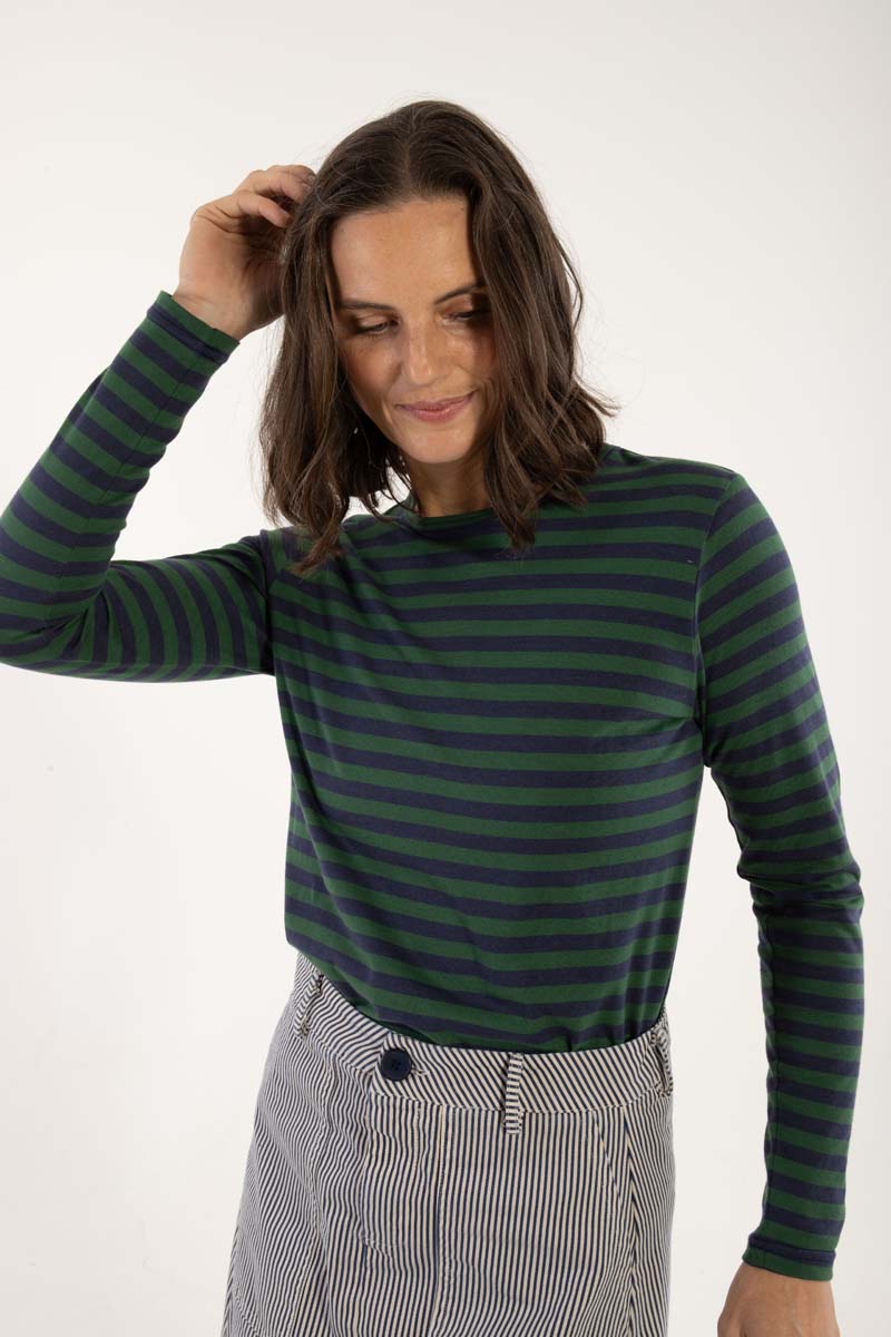 Danejubii Modal Tee Dk Navy/Dk Pine
