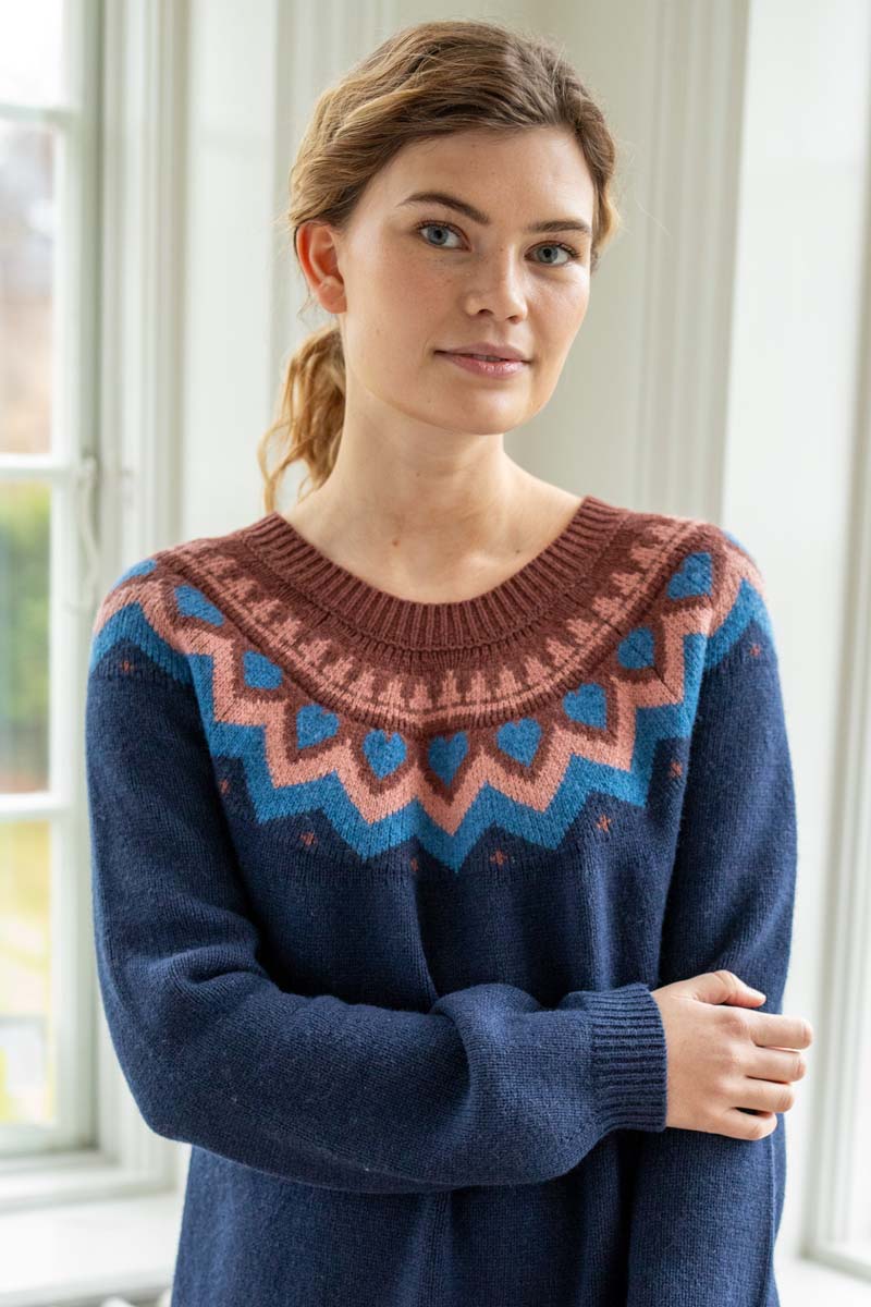 Danesukkertop Wool Sweater Dress Dk Navy