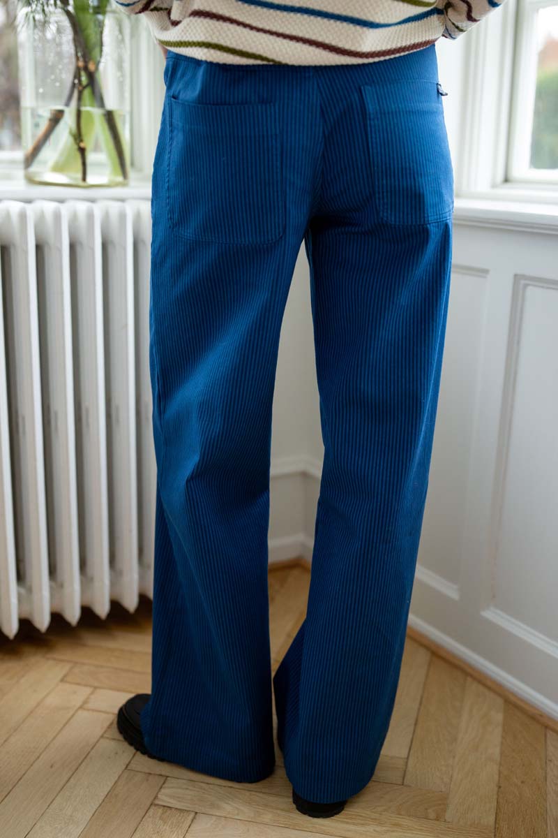 Danedaisy Stretch Canvas Pants Warm Blue/Dk Navy