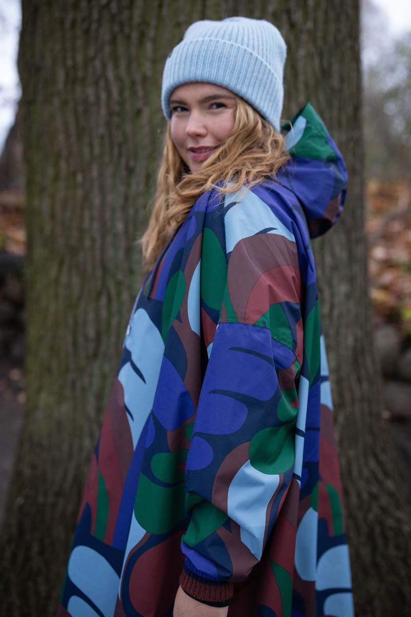 Mønstret regnponcho