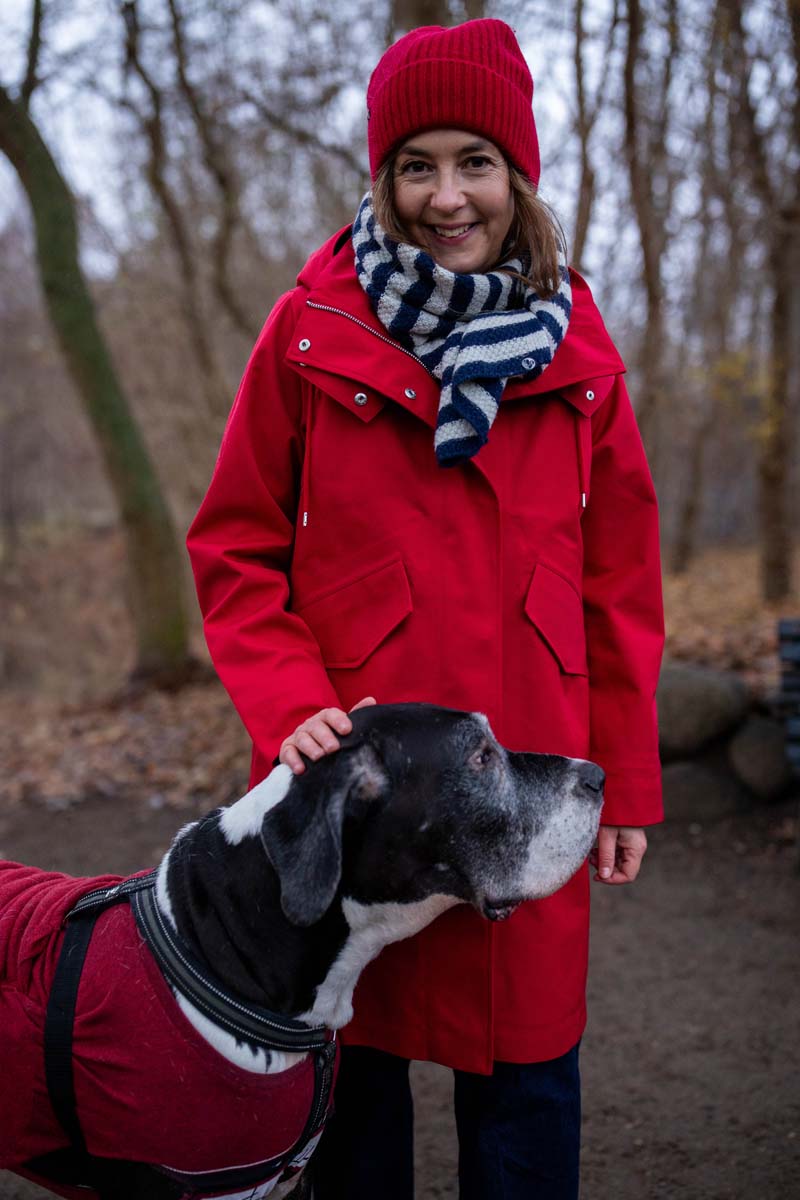 Danewest Wind Rain Parka Dk Red