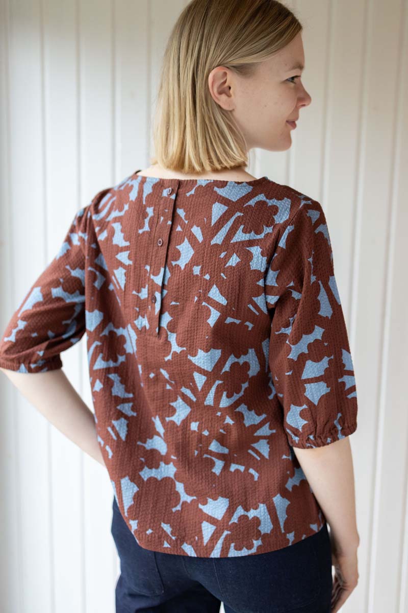 Danecremant Seersucker Shirt Lt Blue BRAMBLE