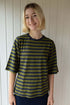 Stribet t-shirt til dame