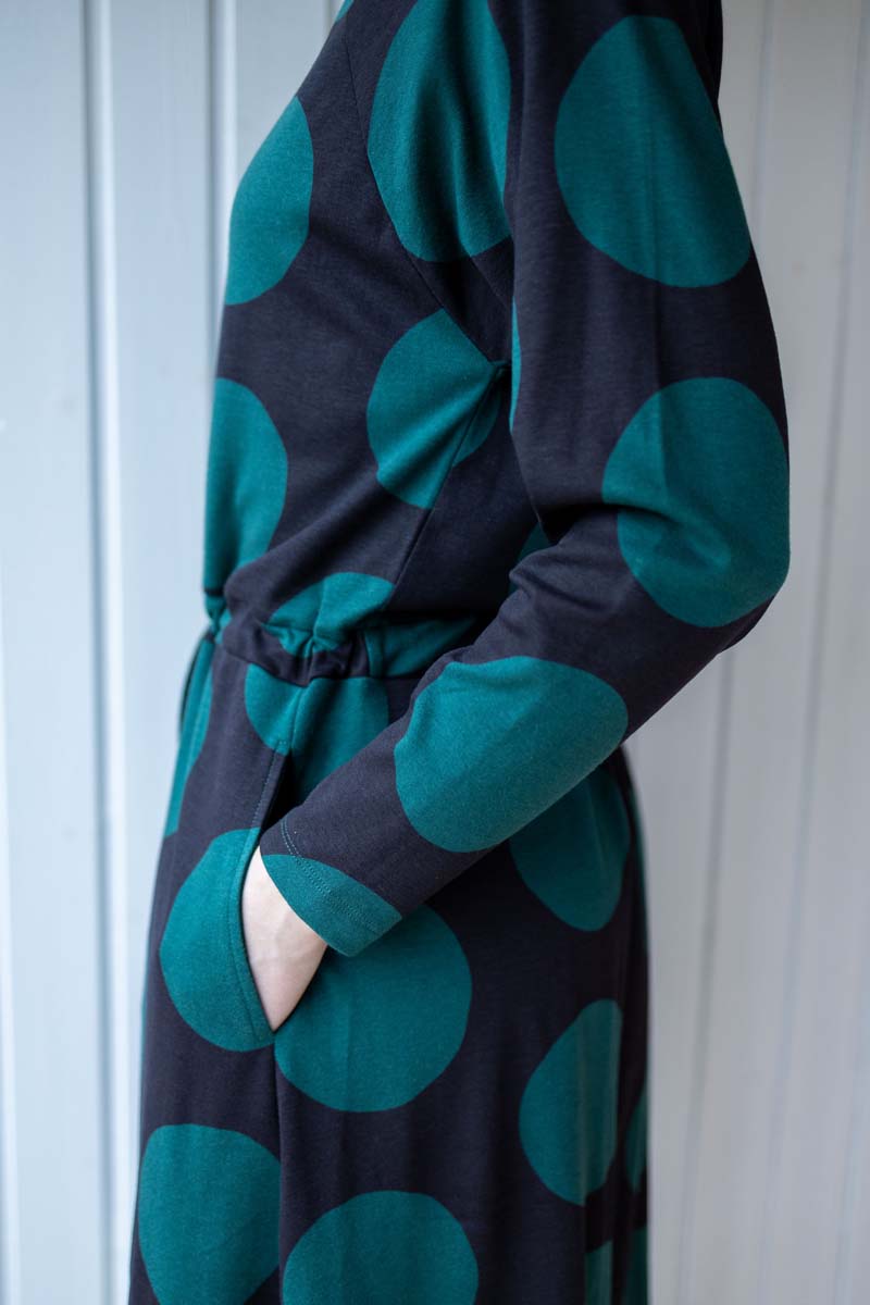 ORGANIC - Danouioui Interlock Dress Black DREAMYDOTS