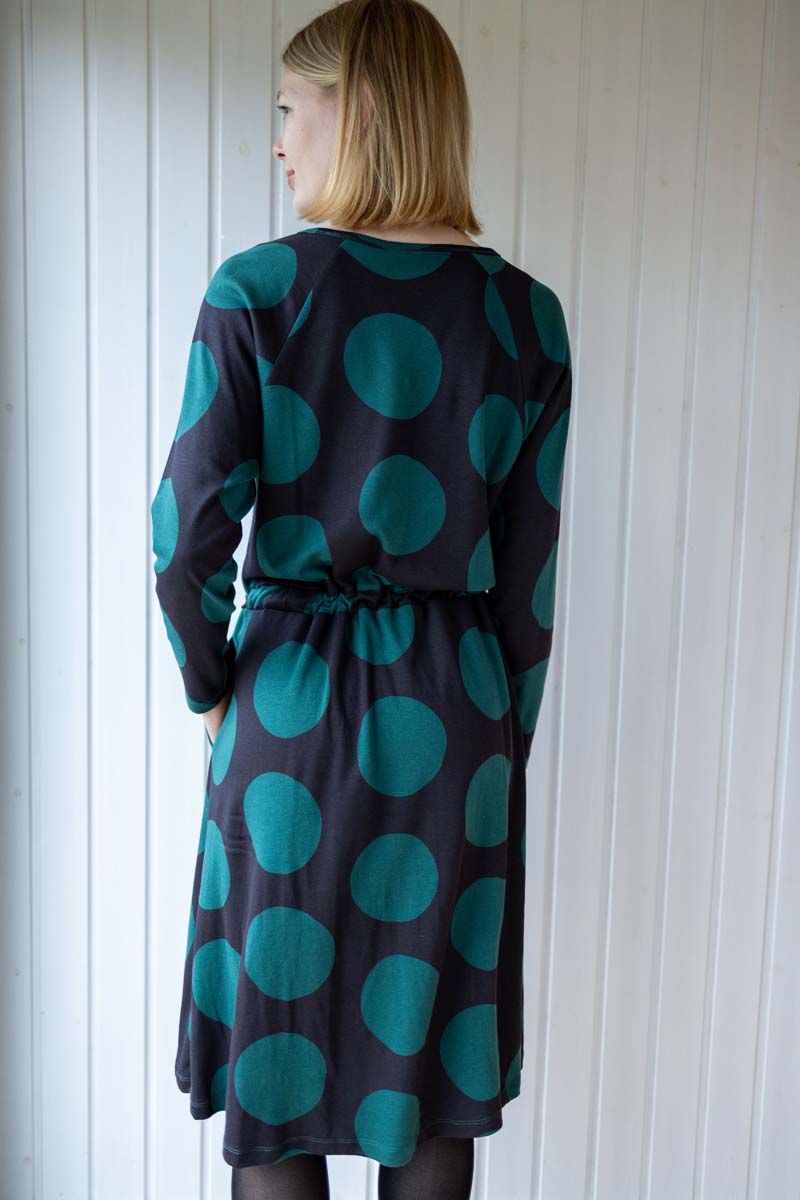 ORGANIC - Danouioui Interlock Dress Black DREAMYDOTS