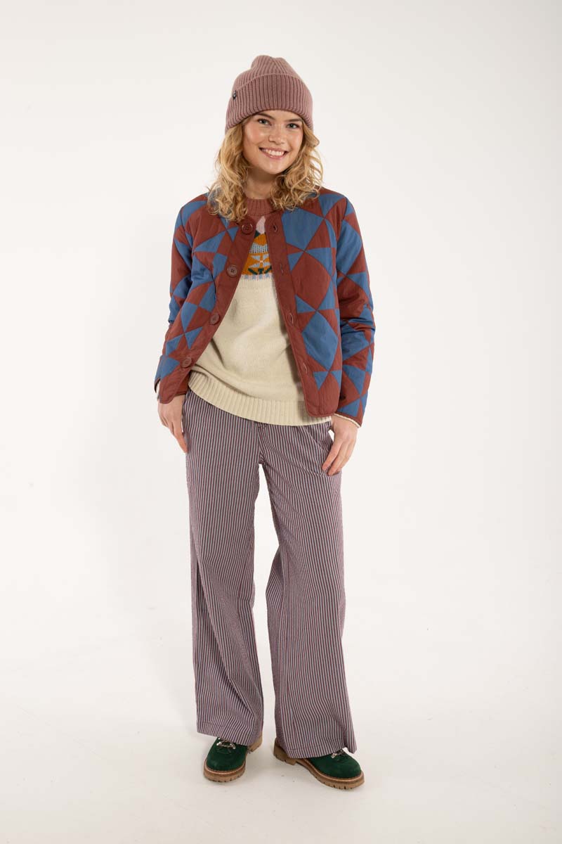 Daneland AOP Thermojacke Dk Brick/Warm Blue DIAMETRIC