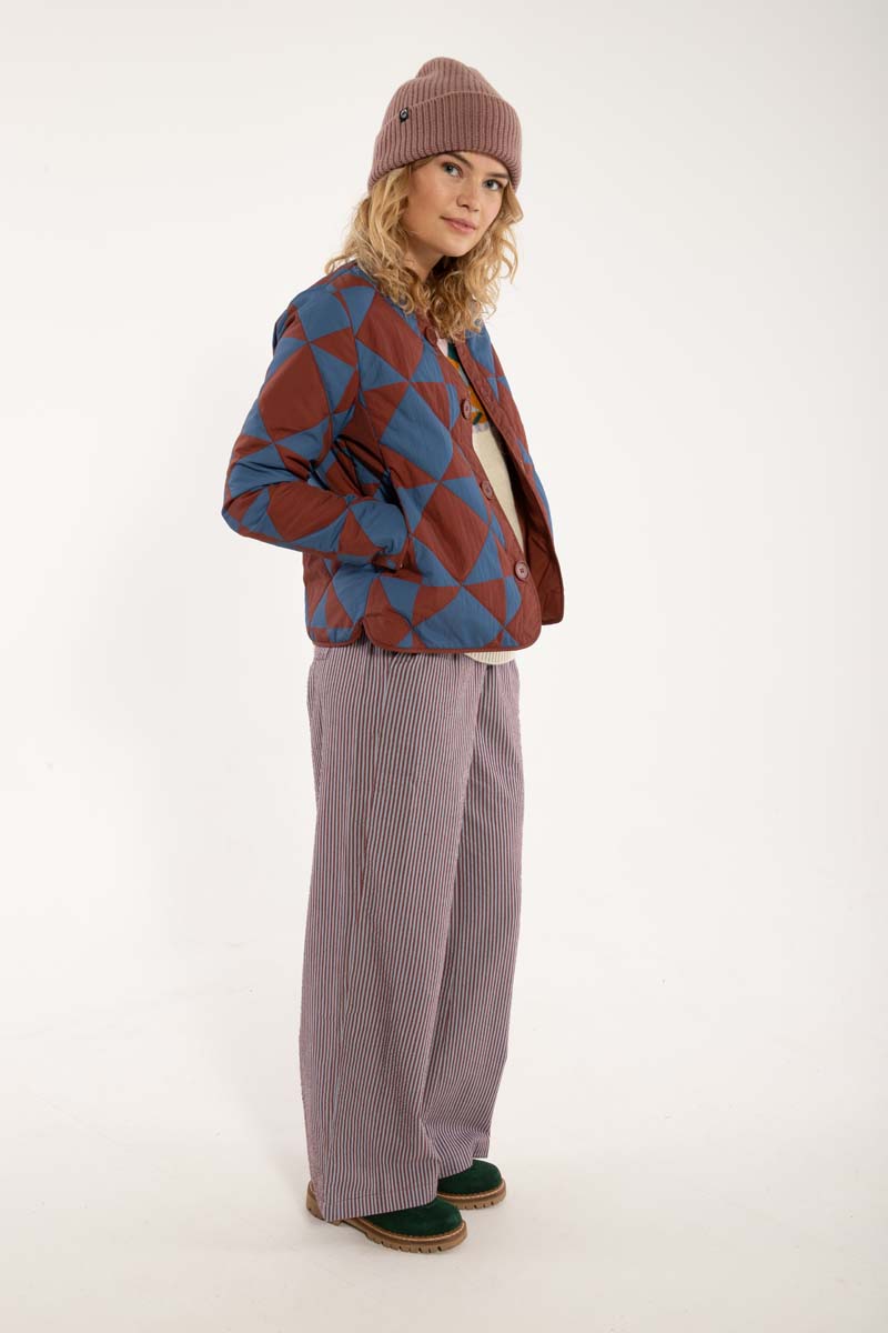 Daneland AOP Thermojacke Dk Brick/Warm Blue DIAMETRIC