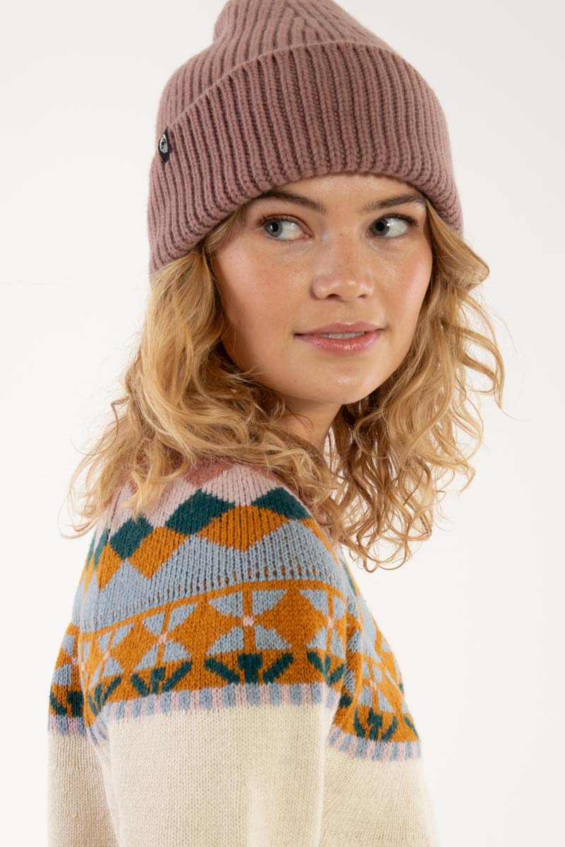 Danewarm Thoughts Beanie Dk Rose Beige