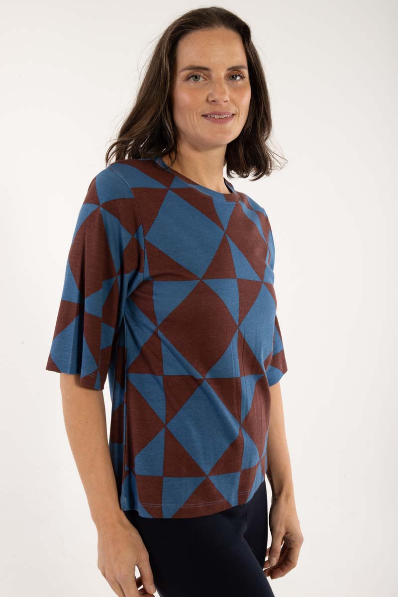 ORGANIC - Daneglad Interlock Tee Ocean Purple DIAMETRIC