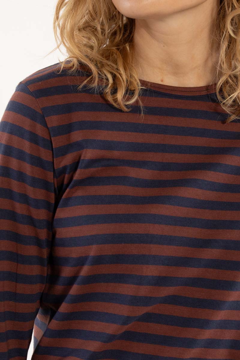 Danejubii Modal Tee Dk Navy/Dk Merlot