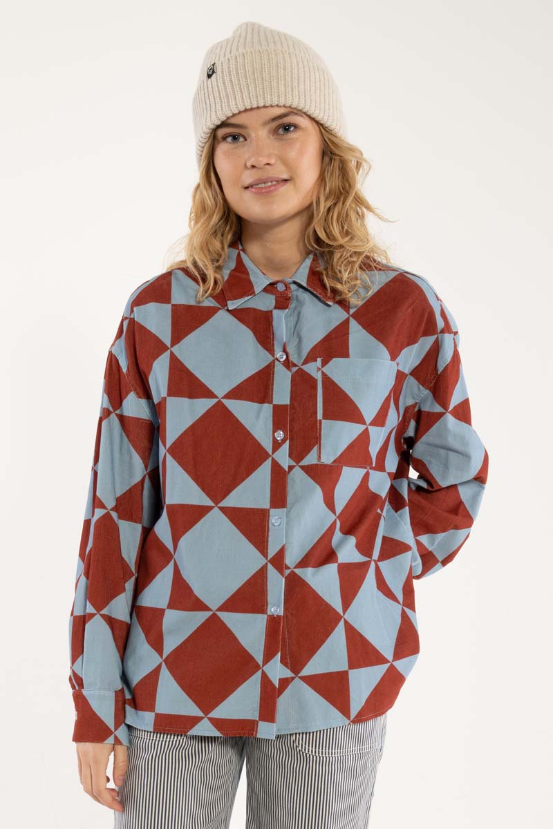 Fløjlsskjorte til damer